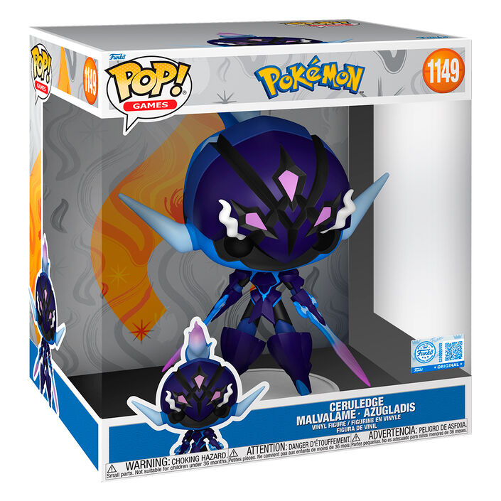 Figura POP Jumbo Pokemon Ceruledge Malvalame Azugladis Exclusive 25cm