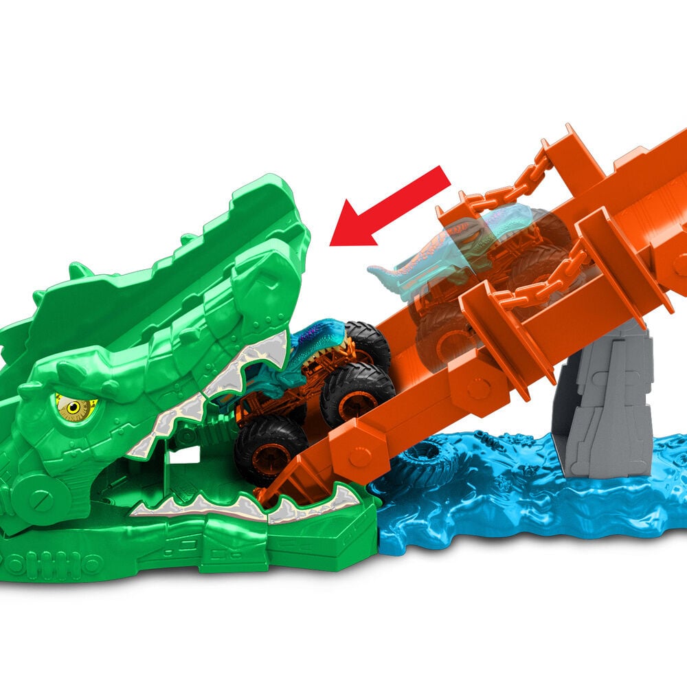 Noquea al Cocodrilo Hot Wheels Monster Trucks - imagen 3