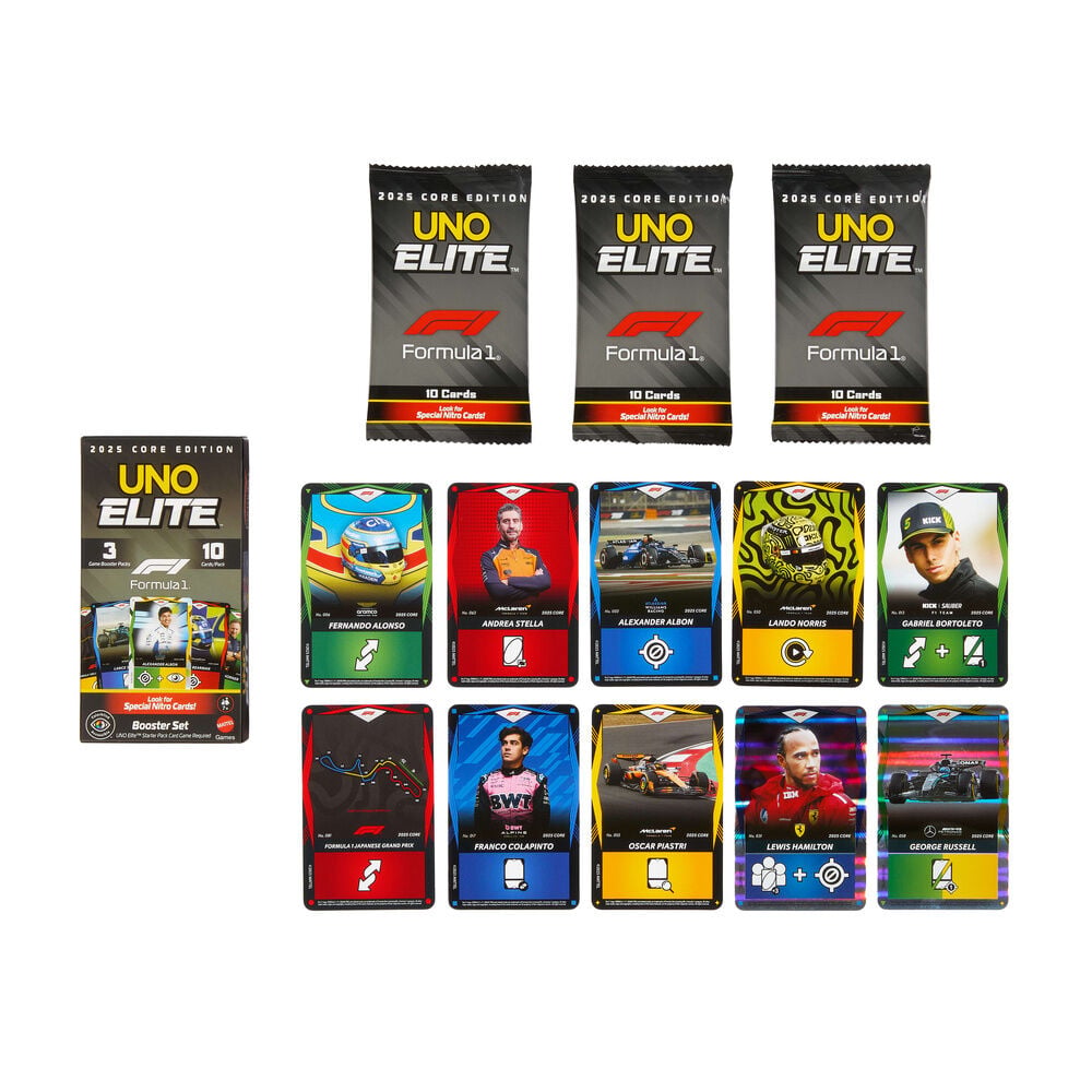 Juego cartas UNO Elite F1 Booster Pack - imagen 4