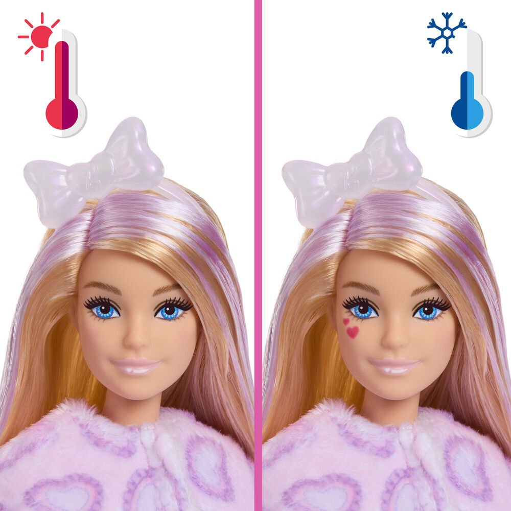 Muñeca Gatito Lila Cutie Reveal Lazos Dulces Barbie