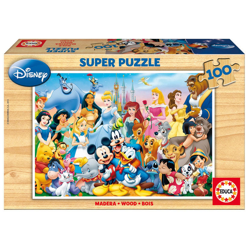 Puzzle El Maravilloso Mundo de Disney madera 100pzs - imagen 2