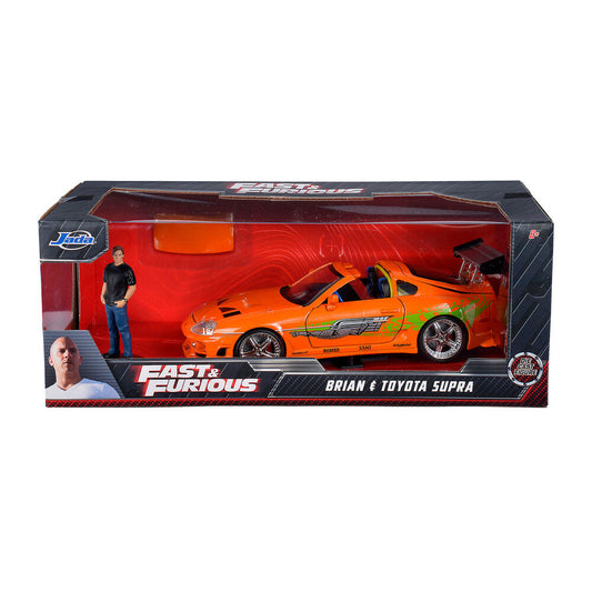 Blister figura Brian + Coche Toyota Supra Fast & Furious
