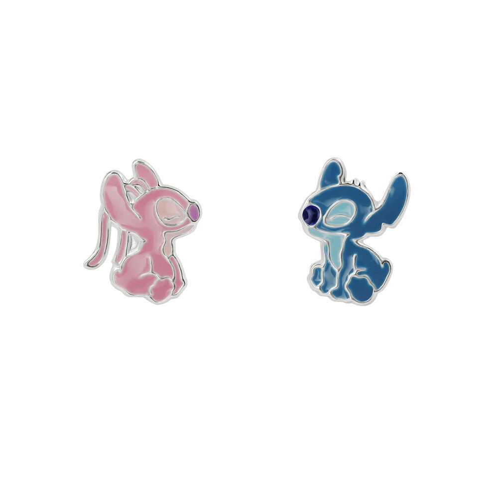 Pendientes Angel & Stitch Disney plata - imagen 5