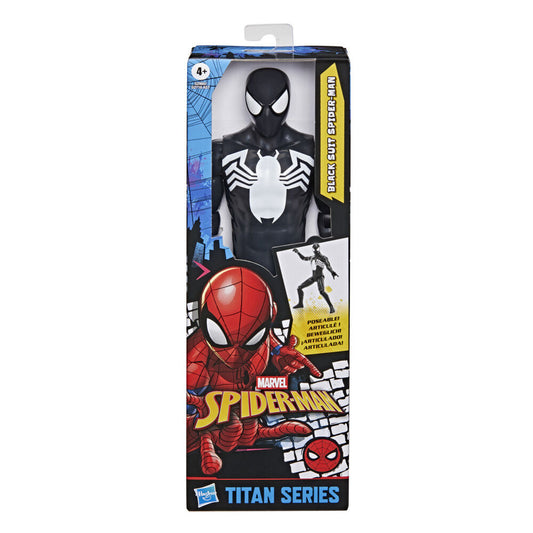 Figura Black Suit Spiderman Titan Series Spider-Man Marvel 30cm