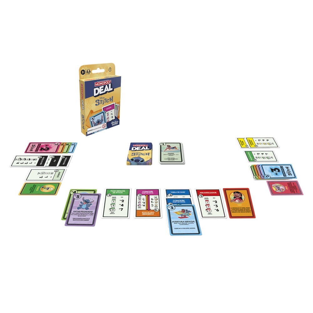 Juego Deal Monopoly Stitch Disney español - imagen 3