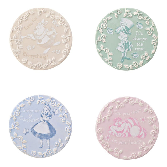 Set 4 posavasos Alicia en el Pais de las Maravillas Disney