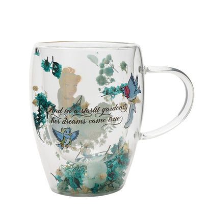 Taza cristal flores secas Cenicienta Princesas Disney - imagen 2