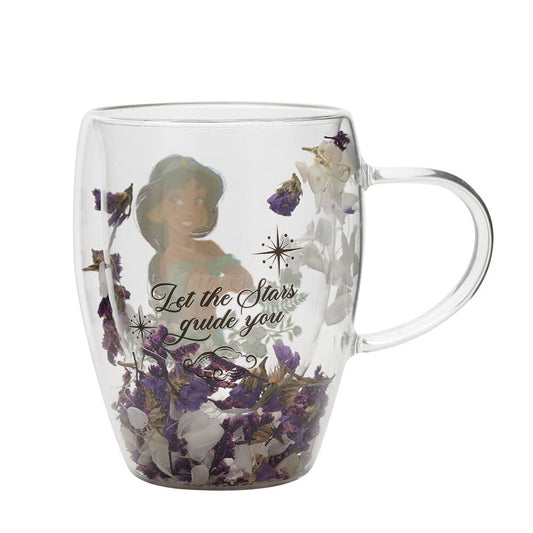 Taza cristal flores secas Jasmine Princesas Disney - imagen 2