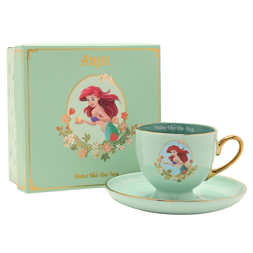 Taza te y platillo Ariel Princesas Disney