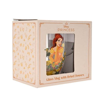 Taza cristal flores secas Bella Princesas Disney - imagen 3