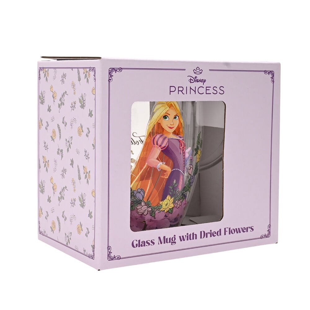 Taza cristal flores secas Rapunzel Princesas Disney - imagen 3