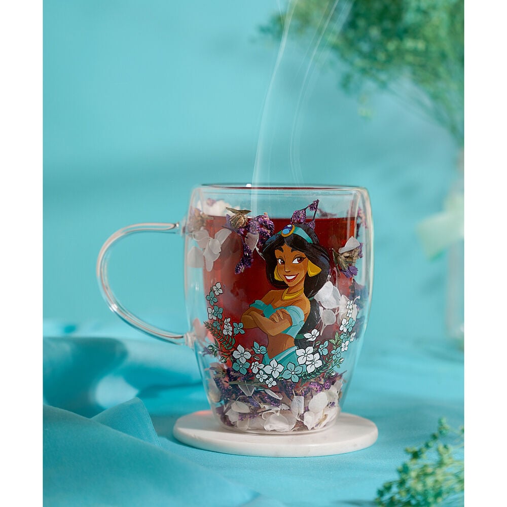 Taza cristal flores secas Jasmine Princesas Disney - imagen 4