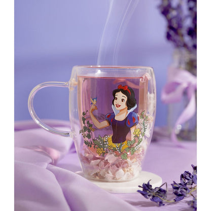 Taza cristal flores secas Blancanieves Princesas Disney - imagen 4