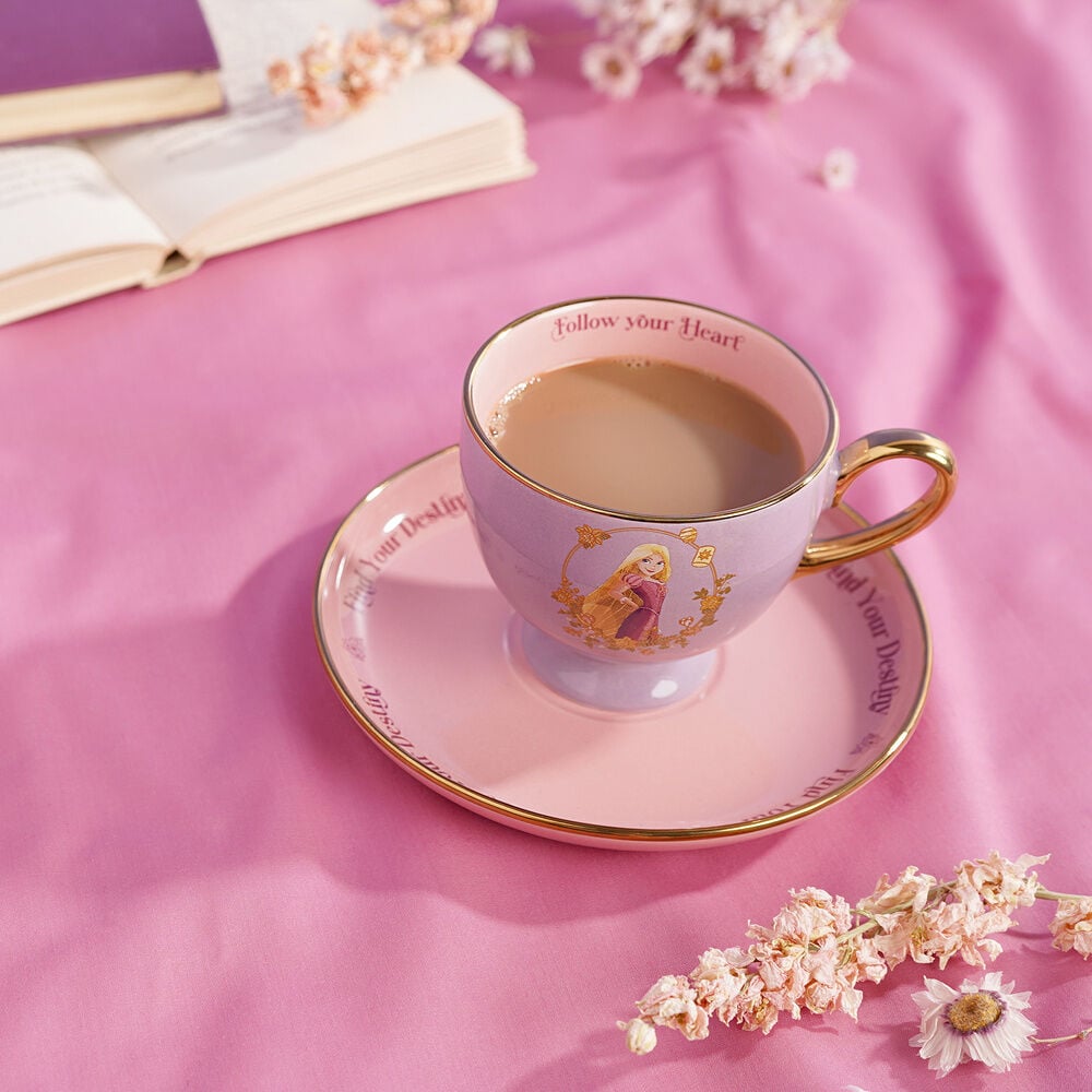 Taza te y platillo Rapunzel Princesas Disney - imagen 5