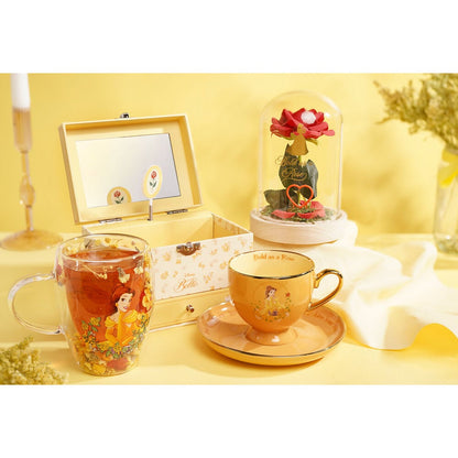 Taza cristal flores secas Bella Princesas Disney - imagen 6