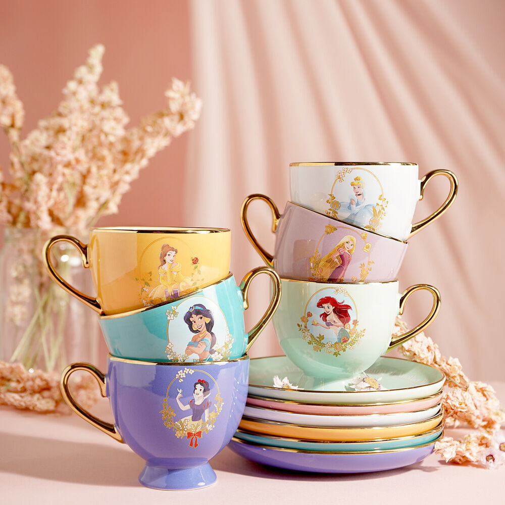 Taza te y platillo Ariel Princesas Disney