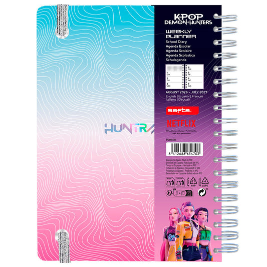 Agenda Escolar KPop Demon Hunters 2026/2027 - imagen 2