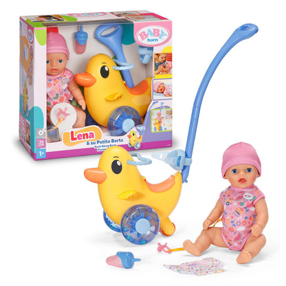 Muñeca Lena + Patito Berta Baby Born 36cm