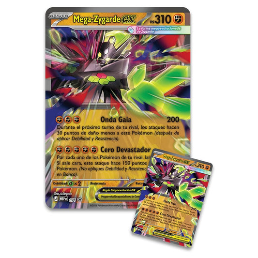 Blister juego cartas Premium Ex Mega-Zygarde Pokemon español - imagen 2