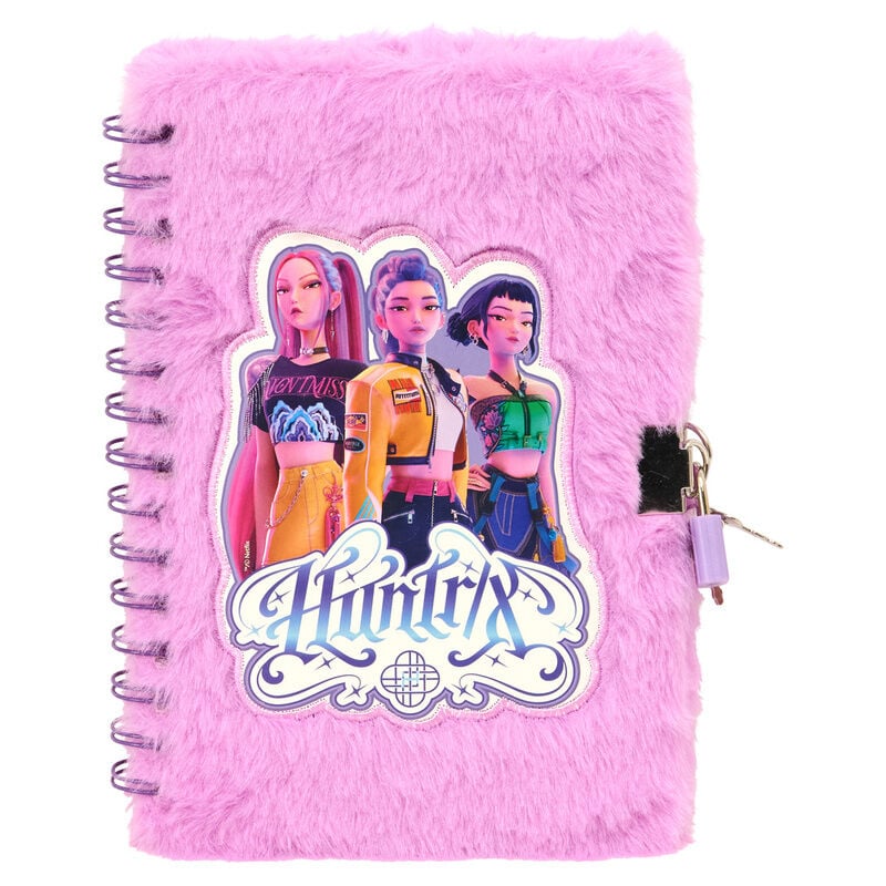 Set Diario + Boligrafo candado Stationery Kpop Demon Hunters