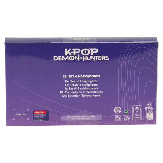 Set rotuladores fluorescentes Stationery Kpop Demon Hunters surtido - imagen 2