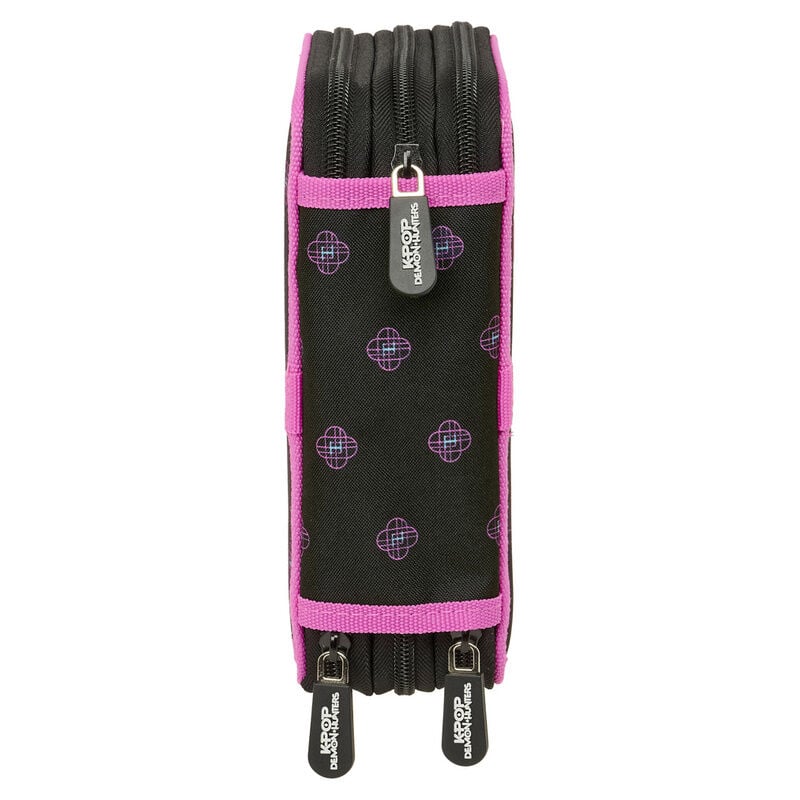 Plumier Negra Kpop Demon Hunters triple 37 pzs - imagen 3