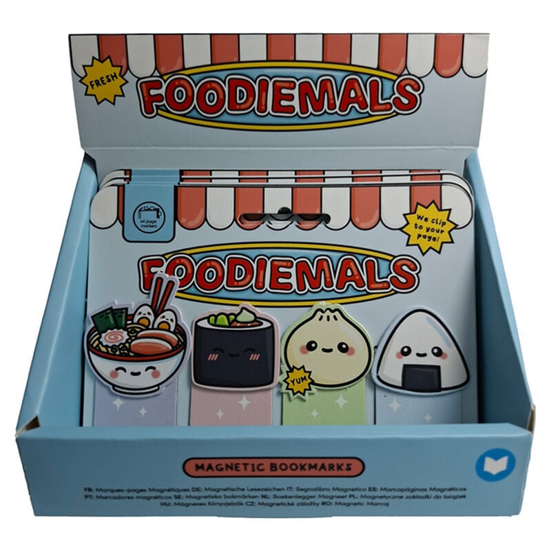 Set marcapaginas Magnéticos Ramen y Sushi Foodiemals