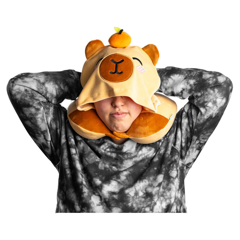 Almohada viaje capucha Duke El Capibara Hoodeazzz