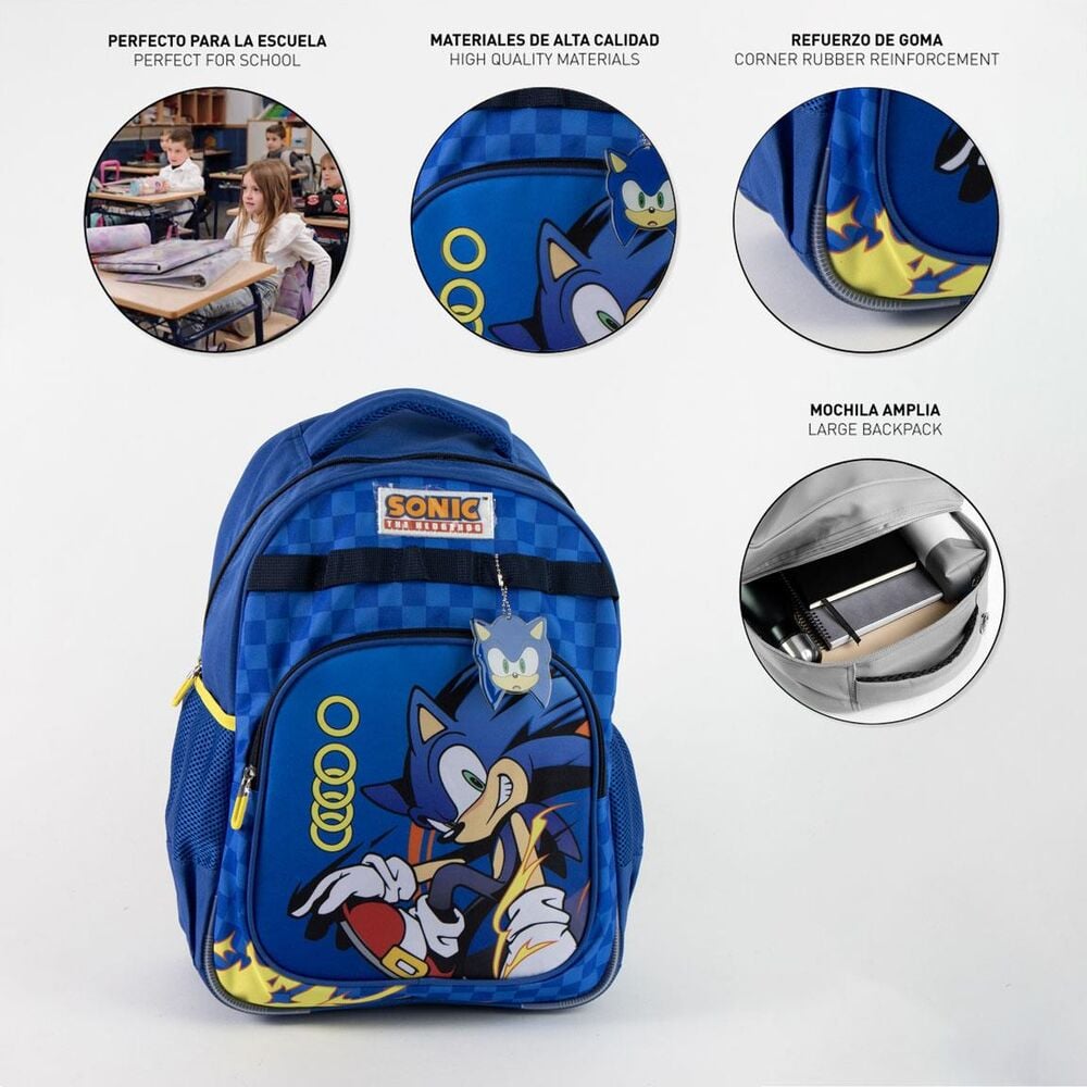 Mochila Sonic the Hedgehog 42cm adaptable - imagen 3