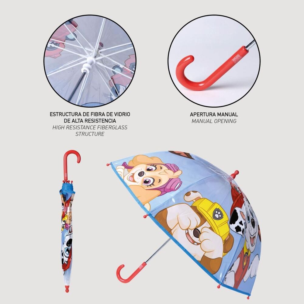 Paraguas manual burbuja Patrulla Canina Paw Patrol 45cm - imagen 4