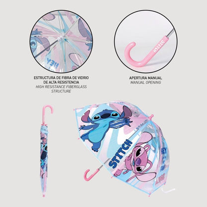 Paraguas manual burbuja Stitch Disney 45cm - imagen 4