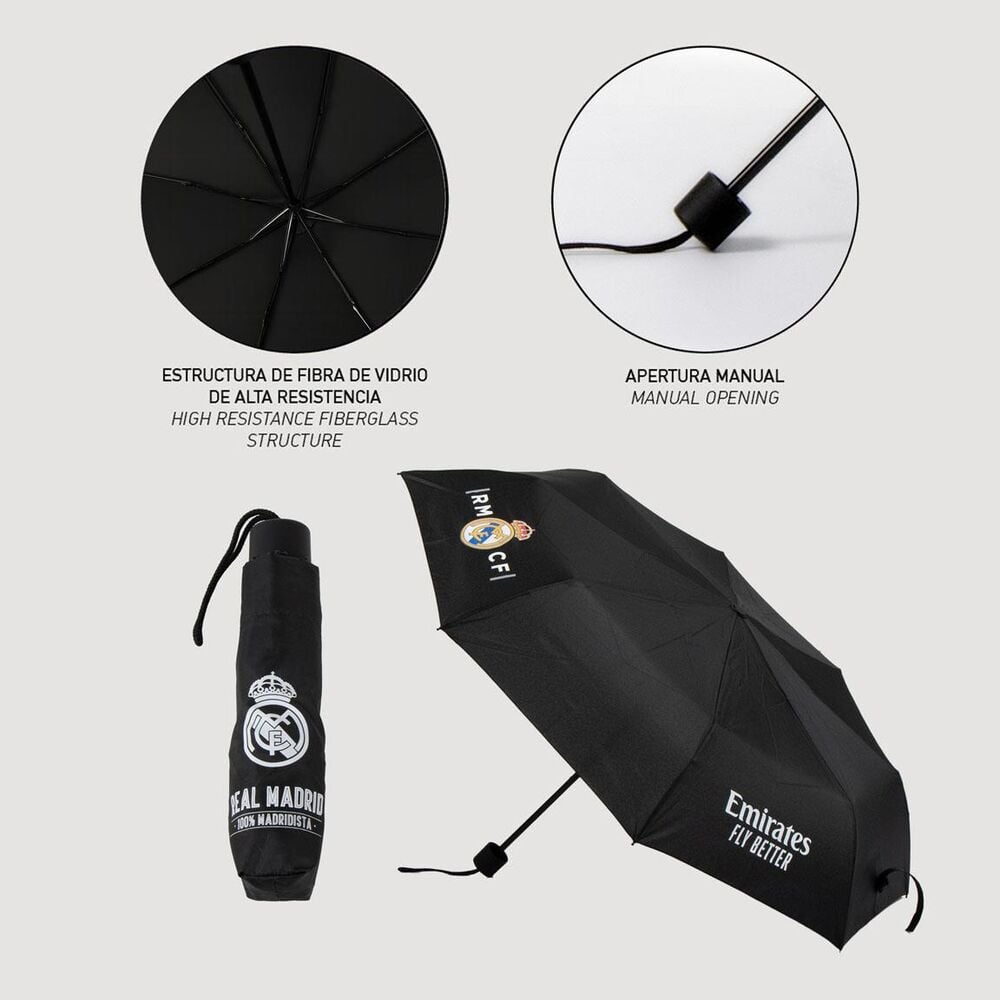 Paraguas manual plegable Real Madrid - imagen 4