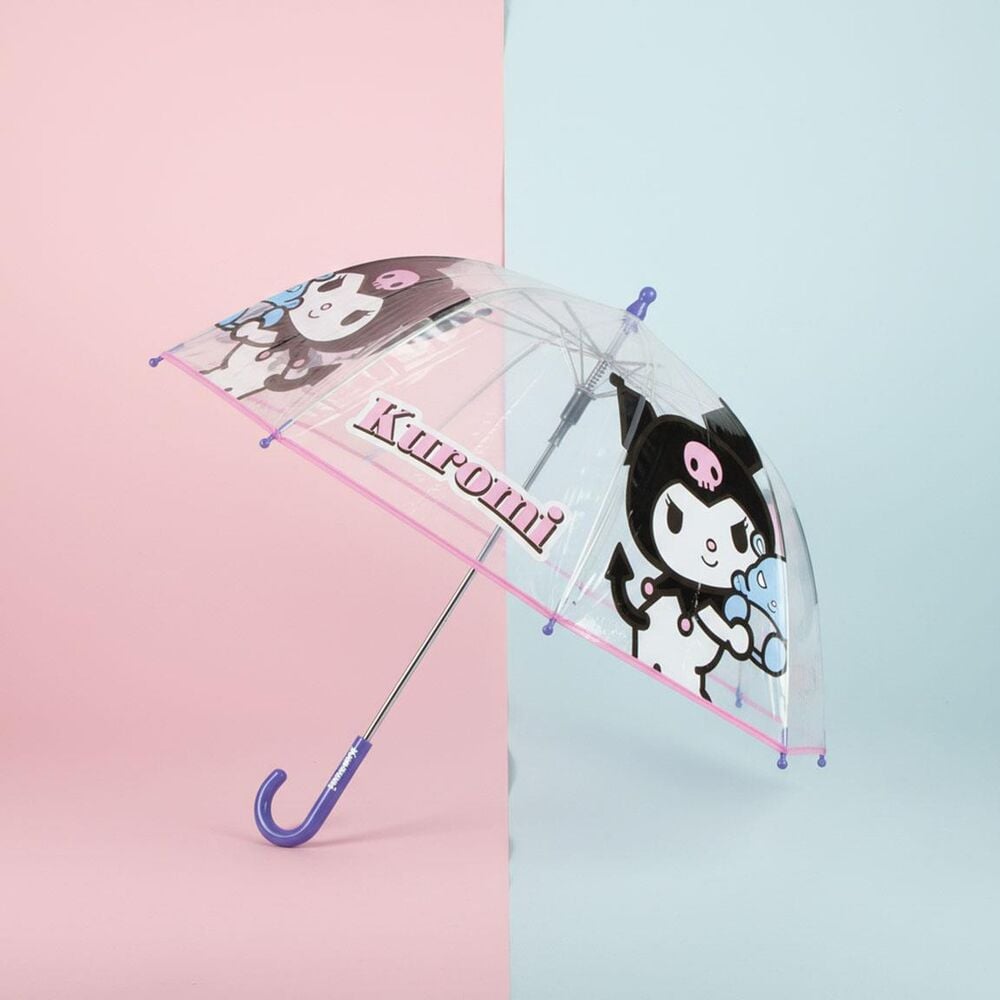 Paraguas manual POE Kuromi Hello Kitty - imagen 6