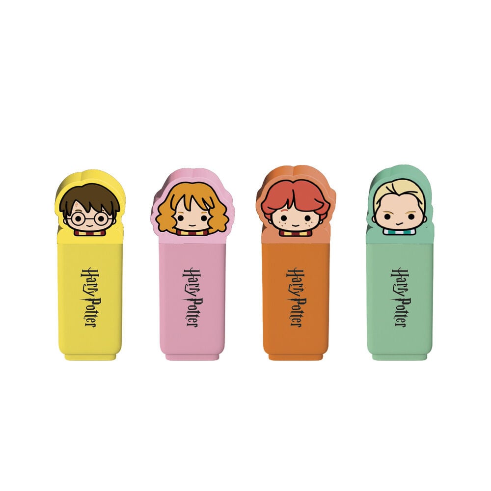 Set 4 subrayadores topper Harry Potter