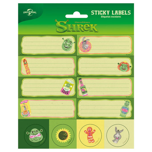 Etiquetas adhesivas Shrek