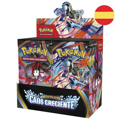Sobre cartas Caos Creciente Megaevolucion Pokemon español - imagen 2
