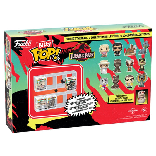 Blister 4 figuras Bitty POP Jurassic Park Mr. DNA