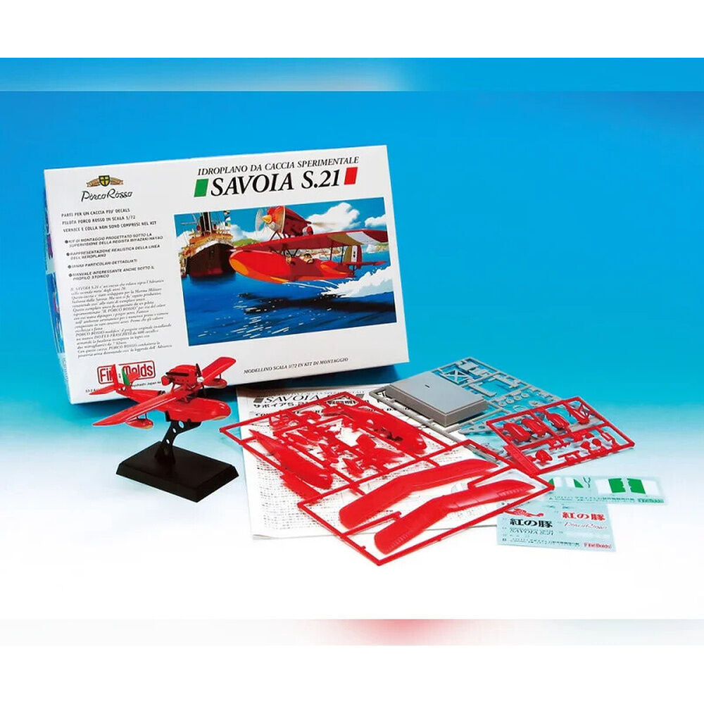 Maqueta Model Kit Savoia S.21 Seaplane Porco Rosso
