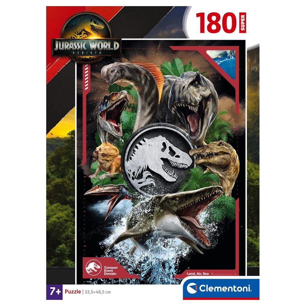 Puzzle super Jurassic World 180pzs - imagen 2