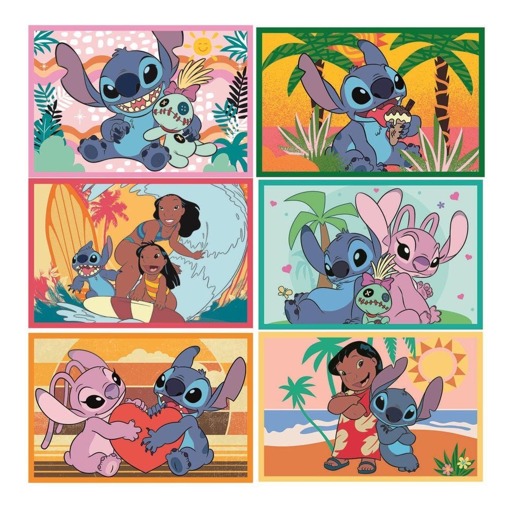 Puzzle cubo Stitch Disney 6pzs - imagen 2