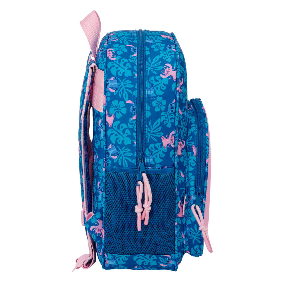 Mochila Angel & Stitch Disney 38cm adaptable