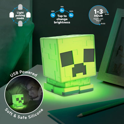 Lampara silicona Creeper SquishyGlo Minecraft - imagen 3
