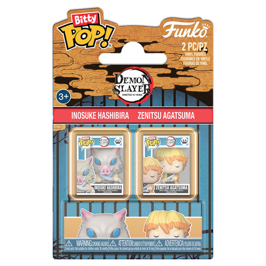 Blister 2 Bitty POP! Demon Slayer Inosuke & Zenitsu