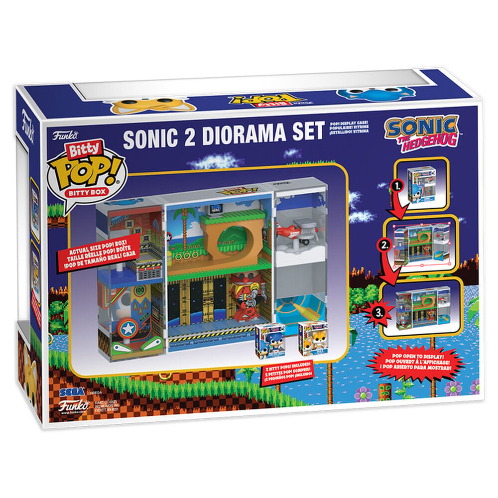 Figura Bitty POP Boxes Sonic The Hedgehog Sonic 2 diorama Set - imagen 3