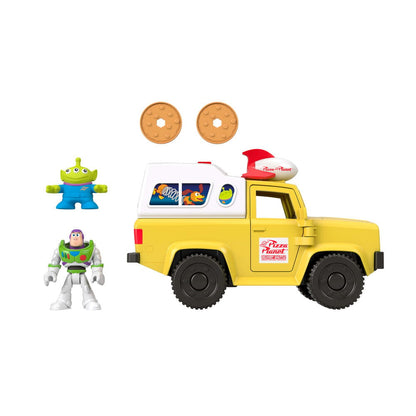 Camion Pizza Planet + figuras Buzz Lightyear y Alien Toy Story Disney Pixar - imagen 5