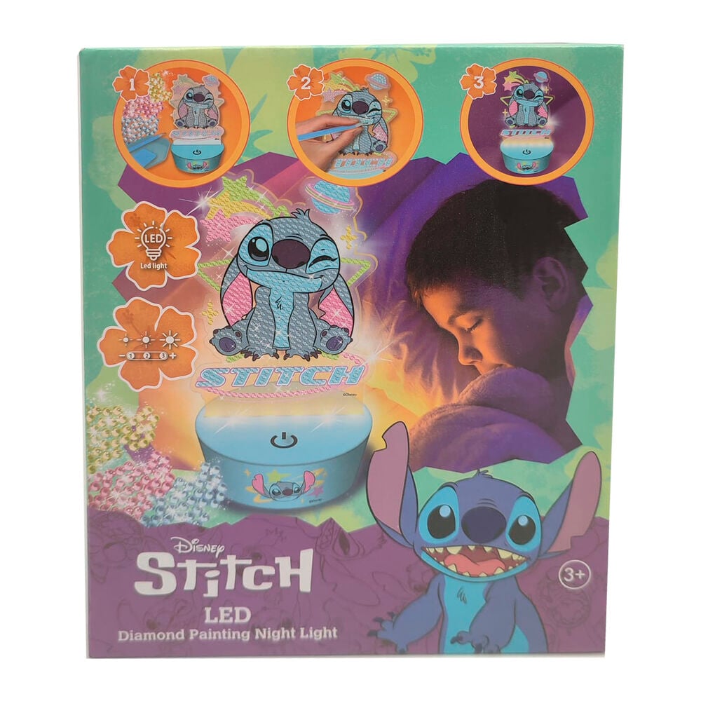Figura para pintar luz LED Stitch Disney