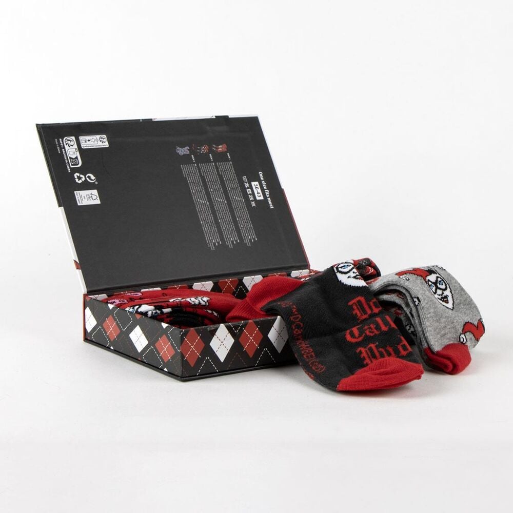 Set 3 calcetines Harley Quinn DC Comics adulto - imagen 3