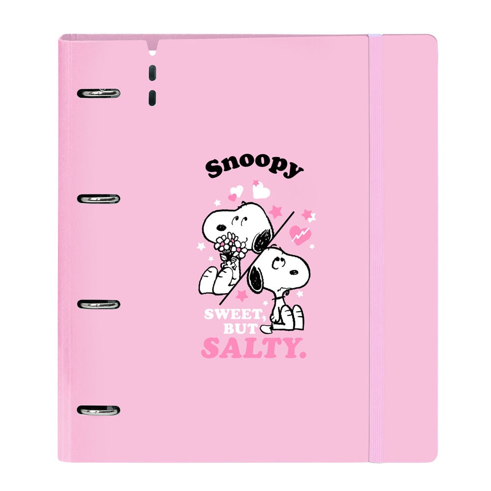 Carpeta A4 anillas Snoopy con recambio