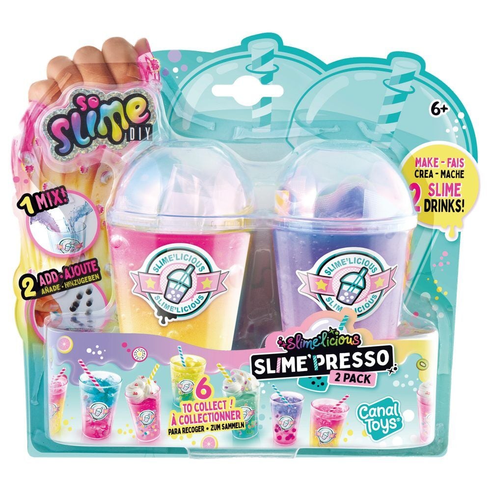 Set 2 vasos bebidas Slime surtido - imagen 2