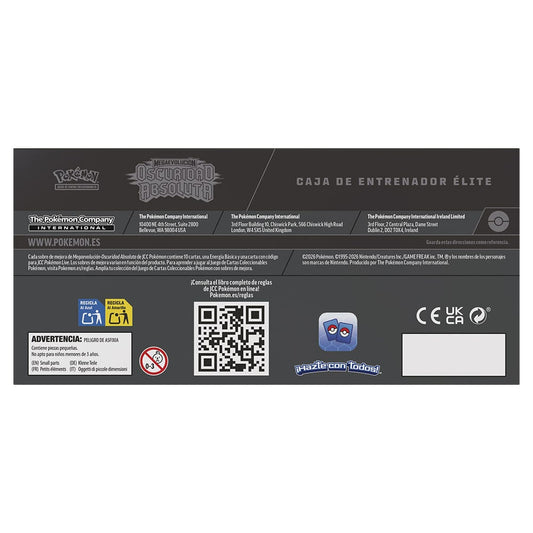 Estuche cartas Entrenador Elite Expansion Megaevolucion Oscuridad Absoluta